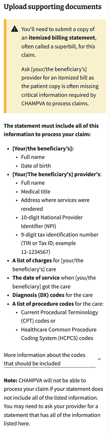 Revised requirements page